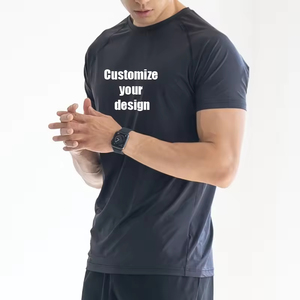 เสื้อยืดออกกำลังกายสำหรับผู้ชายเสื้อยืดผ้าโพลีเอสเตอร์ซับลิเมชันแห้งไว - Product Image 2