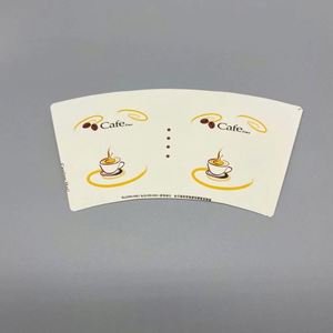 Customized Printing Single Wall Paper Cup <b>Fan</b> for Hot Drinks - Product Image 1