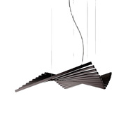 Luminaire suspendu de table à manger de style italien moderne, simple et luxueux, forme de poisson minimaliste linéaire, éclairage pour salon/bureau