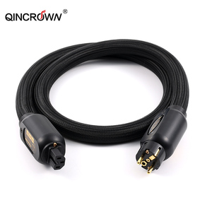 QINCROWN haut de gamme <span class=keywords><strong>Karma</strong></span> KPC-GR-1B Grande référence 2M câbles d'alimentation Audio Version ue cordon Audio isolé en PVC - Product Image 1