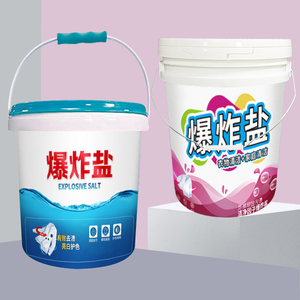 Chất tẩy rửa xô tái chế làm sạch Thùng thùng cho bao bì bán buôn dày 20L Xô Nhựa với xử lý - Product Image 1