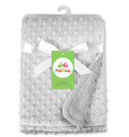 Vente en gros bonne qualité couverture en mousse pour bébé nouveau-né couvertures d'emmaillotage fantaisie solide Double couche couverture pour bébé