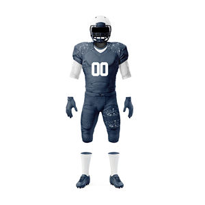 Maillot de football américain à manches courtes avec impression numérique personnalisée, tissu respirant et anti-humidité - Qualité professionnelle - Product Image 1