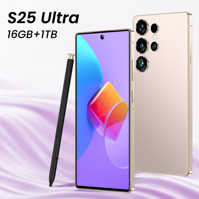 New S25 Ultra 16GB+1TB S25 Ultra Smartphone 7.3 Inch Android 15 8000 Mah Global 5G S-Pen Big Screen S25 Ultra Mobile Phones