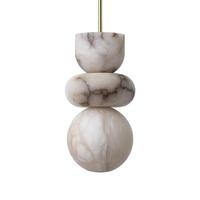 Lampe artistique créative de style nordique, luminaire suspendu en albâtre naturel, lumière chaude pour restaurants, bars, couloirs, chambre principale