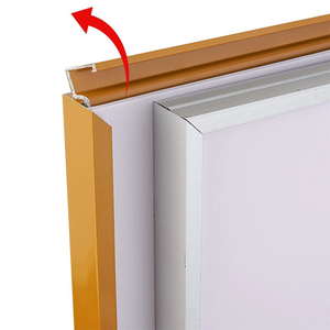 POP hiện đại Thiết kế dễ dàng để thay đổi hình ảnh nhôm hẹp cạnh <span class=keywords><strong>Poster</strong></span> khung A4 khung hình màu đen - Product Image 6