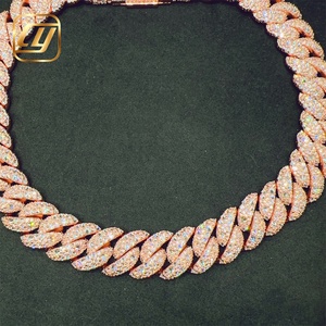 Cadena Cubana Miami Iced Out de Plata de Ley 925 con Diamantes de Moissanita VVS de 12 mm, Joyería Hip Hop Buss Down - Product Image 2