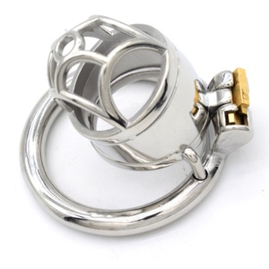 Dispositivo de Castidad Masculino de Acero Inoxidable FRRK 304, Jaula para Pene Resistente, Herramienta Sexual BDSM, Candado para Pene, Producto Sexual para Hombre - Product Image 2