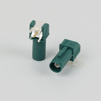 Conector Fakra D Z chapado en oro, macho, tipo SMB, mini, en ángulo recto, de latón, para antena de coche, amplificador de 75 ohmios, adaptador impermeable - Otros conectores