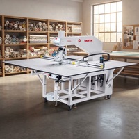 Máquina de Coser Industrial JUITA JTK10-90A de Puntada Fija con Cabezal Giratorio 360°, Programable, con Plantillas de Patrones, Máquina de Coser Plana CNC