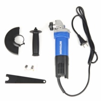 Meuleuse d'angle robuste INTOUCH 1200W 125mm à changement rapide par interrupteur arrière, avec balais en carbone, 5 pouces, pour la découpe des métaux