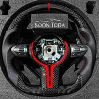 Volant en fibre de carbone pour BMW M3 M5 F20 F10 F36 F32 F40 F15 F01 F07 F82 F30 E71 E90 E91, volant sport amélioré pour voiture de sport
