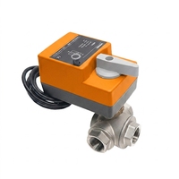 Vanne à boisseau sphérique électrique Winvall pour eau chaude/froide, actionneur 0-10V, en acier inoxydable, motorisée, à commande proportionnelle