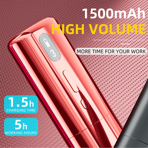 Machine à tatouer numérique sans fil professionnelle 1500 mAh, stylo rotatif sans fil pour traçage et ombrage, durable, pour studio, OEM - Product Image 3
