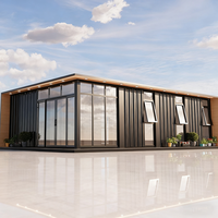 Maisons modulaires en acier mobiles de luxe personnalisées pour les sites touristiques, les restaurants, les bureaux, les bâtiments imperméables