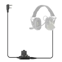 Tactico Gear ABS Push Talk Standar U94 PTT Radio Headset In-Ear Berkabel Peralatan Taktis Baofeng Ham Radio UV-82 UV-5R 888S