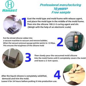 Hanast Shore A 625 Caoutchouc de silicone liquide de haute qualité, silicone liquide non toxique pour la fabrication de moules vaginaux artificiels - Product Image 5