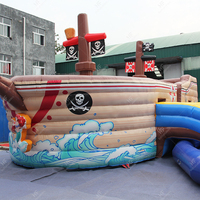 Parc aquatique gonflable commercial personnalisé avec piscine et toboggans-Grande aire de jeux aquatique pour enfants, adultes et famille