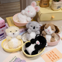 Peluche personnalisée en forme de lapin, jouet mignon pour enfants, animal en peluche 100% polyester, tailles personnalisées