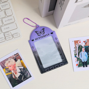 Vigreat Phong Cách Tùy Chỉnh Kpop Cá Nhân Tay Áo Trường Nguồn Cung Cấp Quyến Rũ Khung Album Hiển Thị Nhựa Photocard Chủ Với Keychain - Product Image 6