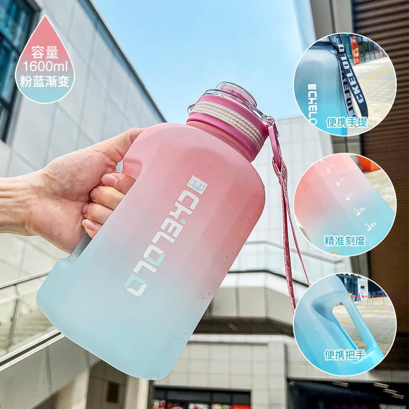 Frosted Pink Toilet Bucket 1.6L