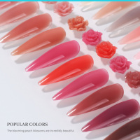 Gel à ongles non collant KNC pour extension d'ongles, étiquette privée OEM, non toxique, vente en gros, gel de construction pour extension d'ongles