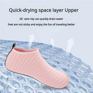 خصم فائق على أحذية الشاطئ سريعة الجفاف طبقة الفضاء العلوية نسيج العسل الوحيد أحذية المياه تنفس وسريعة التجفيف - Product Image 5