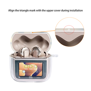 Clair Transparent Top Vente TPU Silicone Casque Cas avec Crochet Protecteur Couverture Écouteur Cas Pour <span class=keywords><strong>JBL</strong></span> TOUR <span class=keywords><strong>PRO</strong></span> <span class=keywords><strong>3</strong></span> TPU Cas - Product Image 3