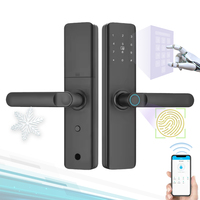 Elock Es28f Elektronische Deadbolt Smart Home Luxe Stalen Slot Houten Deur Tuya Wifi App Smartlocks Slimme Deurslot