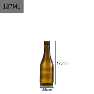187ml 375ml 750ml 1500ml verde marrone chiaro smerigliato personalizzato all'<span class=keywords><strong>ingrosso</strong></span> vuoto bottiglia di vino in vetro bordeaux per borgogna - Product Image 3