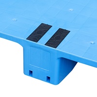 Palette en plastique durable et hygiénique de taille européenne standard, surface plate 1200 * 1000 mm, pour entrepôt