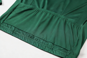 Maillot de Ciclismo Verde Oscuro de Manga Larga, Alta Elasticidad, Transpirable y Resistente, para Desplazamientos Urbanos y Recorridos de Corta Distancia - Product Image 3