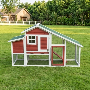 SDC032 SHUNDA Luxury Eco-Friendly Outdoor Waterproof Wooden Chicken House & Coop with <b>Large</b> Run All Seasons - Product Image 1