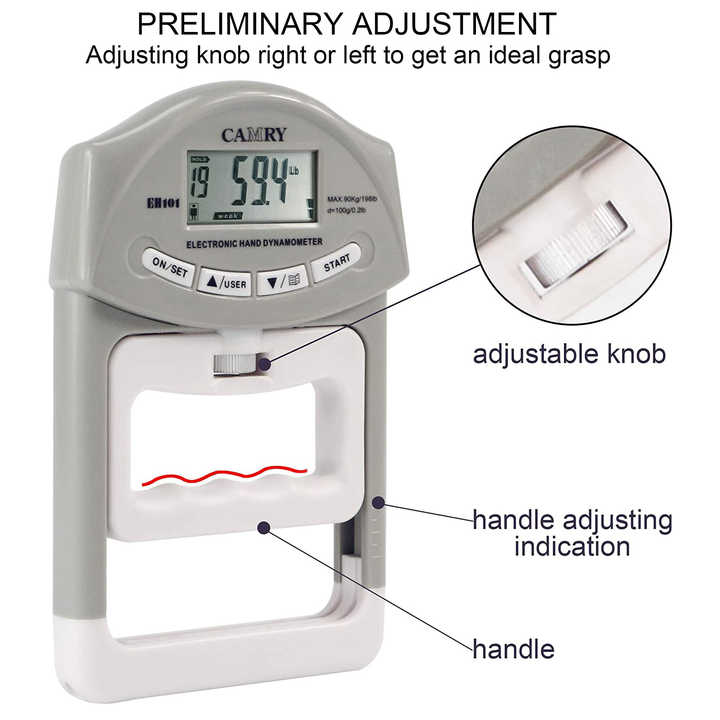 Dinamometro Elettronico OSDUE - Misuratore Forza Di Presa, 120 Kg, Ricaricabile, Con Display LCD, Per Sport E Casa - Foto 8