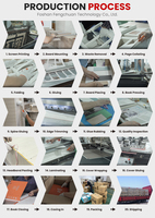 Livre d'échantillons en carton texturé, gaufré, antidérapant, imperméable, imprimé offset, motif mosaïque, pour matériaux de construction et design d'intérieur