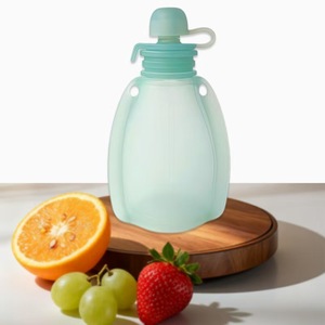 Bolsa Reutilizable de Silicona para Almacenar Alimentos para Bebés, Libre de BPA, Bolsa para Congelar <span class=keywords><strong>Leche</strong></span> <span class=keywords><strong>Materna</strong></span>, para Puré de Frutas, Jugos, Alimentación Infantil - Product Image 2