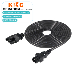 IEC 320 C6 to Non-Standard 4-<b>Pin</b> Wire , 18AWG / Custom Power Harness , 3-Prong AC Cord / for Monitor , Projector Adapter - Product Image 2