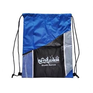 Unique Patchwork Double <b>Drawstring</b> <b>Backpack</b> Ideal for Storing Travel Essentials Shoes or Beach Accessories - Product Image 3