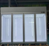 Réfrigérateur à 4 portes en verre Subzero avec affichage LED