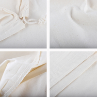 Sacs en coton biologique recyclables personnalisés de haute qualité et bon marché, petite pochette à cordon pour cosmétiques, bijoux, bracelets, rangement, corde en coton