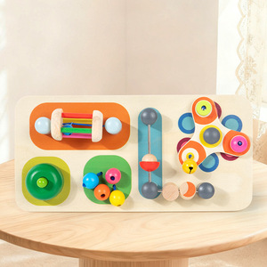 Hot Sale Orff <b>Musical</b> <b>Instrument</b> Wooden Multifunctional Busy Board Toy With Rattles For Kids Early Education Teaching Aid - Product Image 5