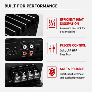 Amplificateur de voiture haute puissance 1200.2 en promotion, Plug & Play, pour système audio Mitsubishi Pajero - Product Image 3