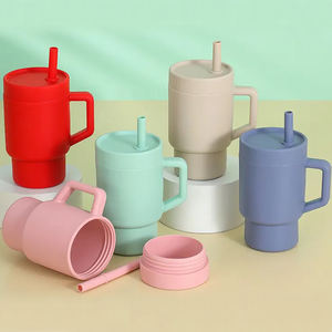 Nuevo Vaso de Silicona de 9oz para Bebés con Tapa Antiderrames, Adorable Vaso Miniatura con Asa, Regalo para Niños - Product Image 6