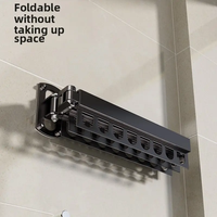 Séchoir à linge pliable en acier inoxydable, robuste, peu encombrant, organisateur de vêtements moderne pour usage intérieur et extérieur