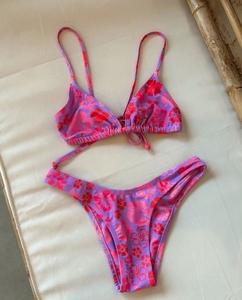 <span class=keywords><strong>Bikini</strong></span> personalizable de cintura alta con estampado de sublimación para mujeres de talla grande por diseñador, ideal para trajes de baño - Product Image 2