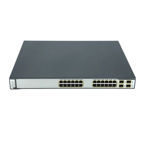 Commutateur PoE WS-C3750-24PS-S avec 24 ports, prise en charge LAN et boîtier métallique gris - Product Image 3