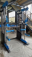 Machine Smith, banc de musculation multifonctionnel et rack à squats, système d'entraînement intégré, crossover de câbles, directement de l'usine