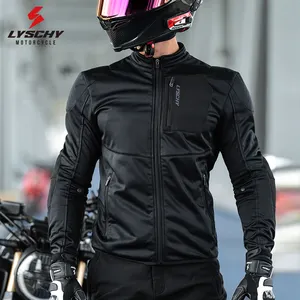 LYSCHY New Motorcycle Riding Jacket High Elasticity Slim Jacket Fall Prevention Breathable Mesh Riding Outdoor Sports Jacket