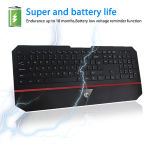 PC Computador Gaming Slim Mini Teclado e <span class=keywords><strong>Mouse</strong></span> Sem Fio Combo 2.4G USB Recarregável Set Stock - Product Image 3