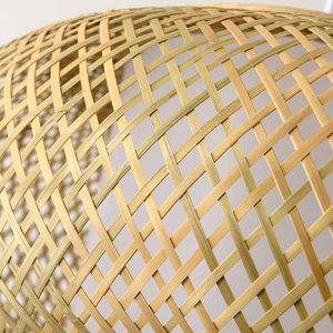 Nordic Designer Modern Bamboo Rattan Pendant <b>Light</b> Wicker Round Ceiling <b>Light</b> for Kitchen & <b>Dining</b> Room Home Decor Chandelier - Product Image 3
